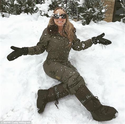 mariah carey dior boots|Mariah Carey rocks Dior snowboots while sledding in Aspen.